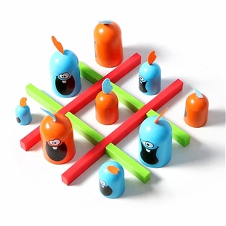 สินค้า Finger Rock Educational Gobblet Gobblers Toys Tic-Tac-Toe Chess Parent Children Board Game Party Strategy Game For Kids