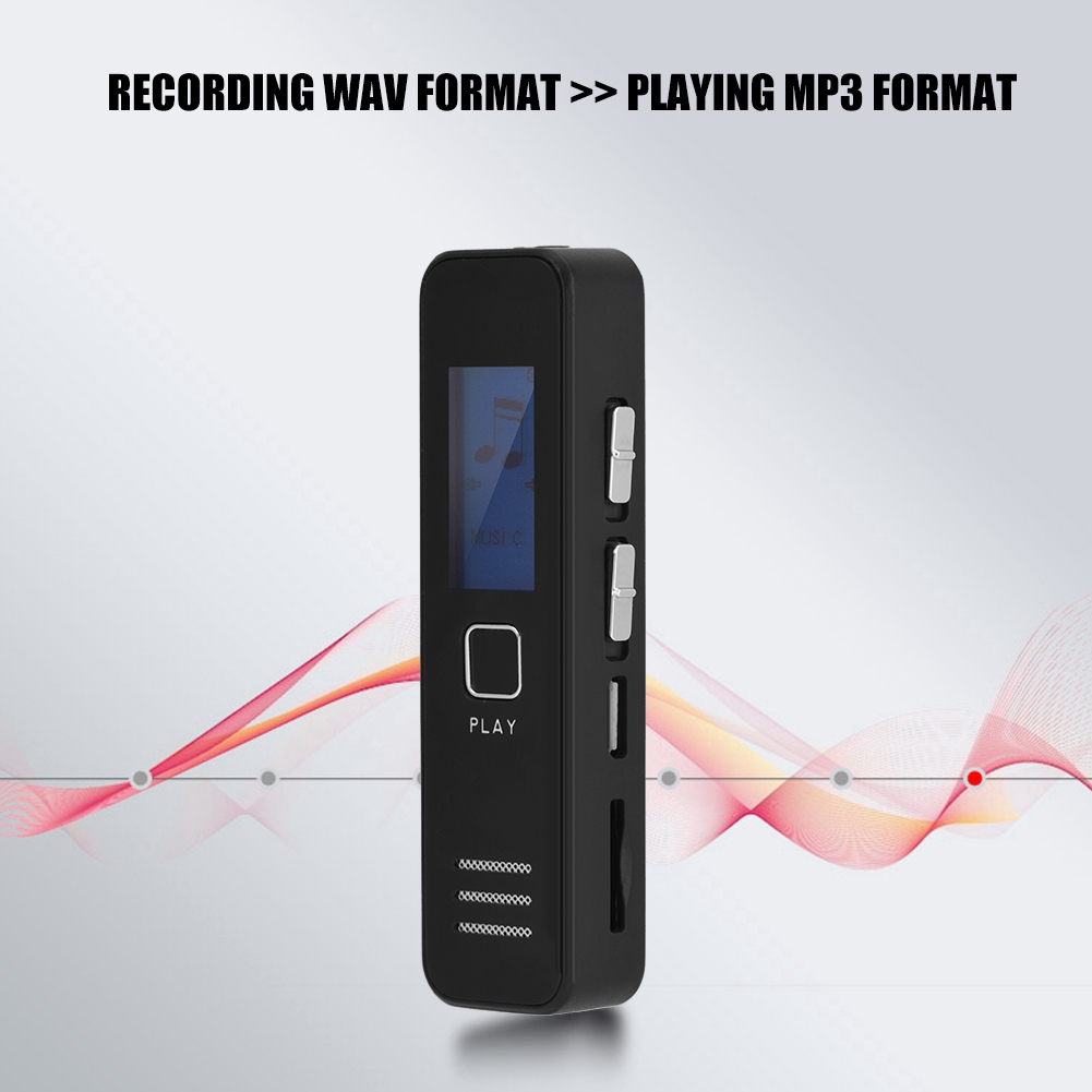 ภาพหน้าปกสินค้าเครื่องบันทึกเสียงเครื่องบันทึกเสียง Mp 3 Recorder 32 Gb Tf 192 Kbps 20 ชั่วโมง จากร้าน guli.th บน Shopee