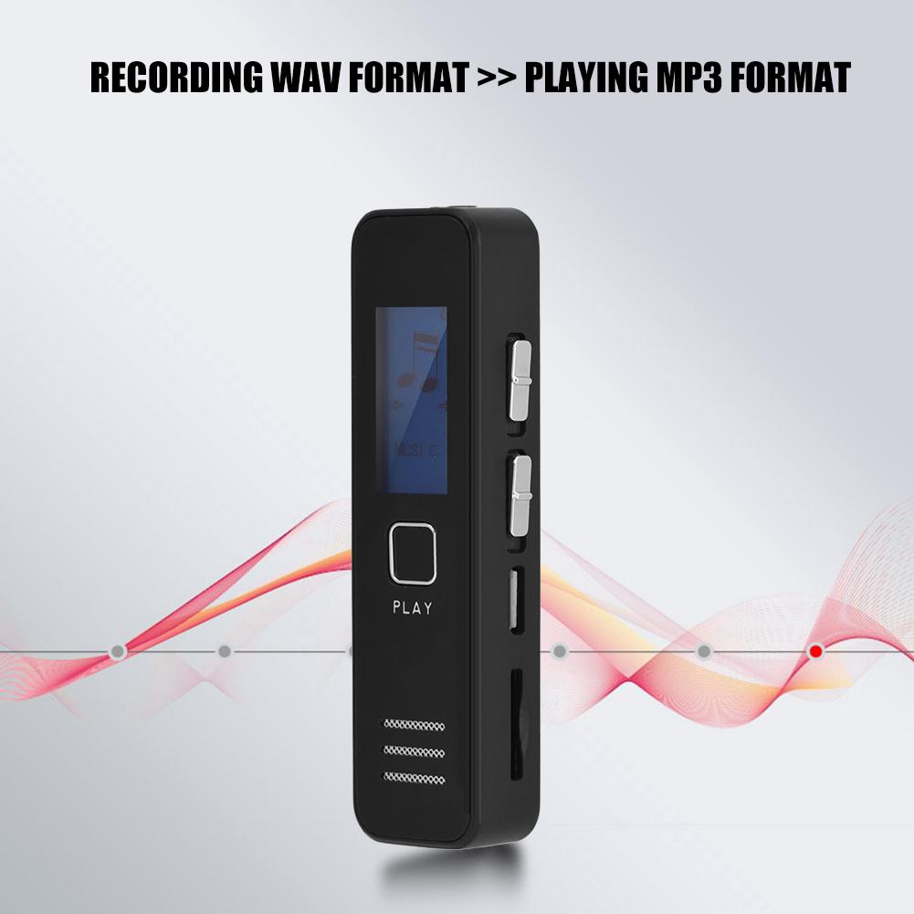 ภาพขนาดย่อของภาพหน้าปกสินค้าเครื่องบันทึกเสียงเครื่องบันทึกเสียง Mp 3 Recorder 32 Gb Tf 192 Kbps 20 ชั่วโมง จากร้าน guli.th บน Shopee