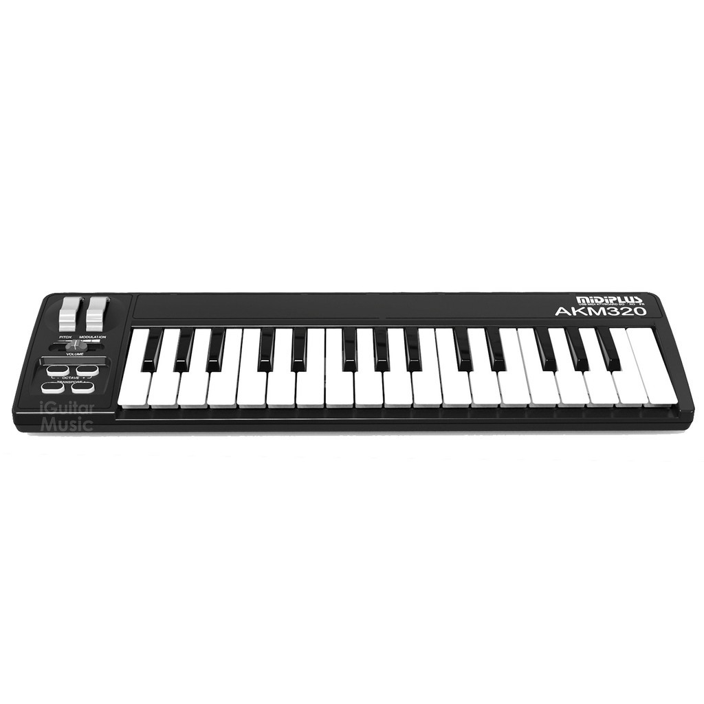 รับประกันศูนย์ไทย-midiplus-akm320-คีย์บอร์ดใบ้-32-คีย์-midi-keyboard-controller-แถมฟรี-สาย-usb-amp-คู่มือ