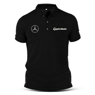 เสื้อโปโลแขนสั้น พิมพ์ลาย Taylormade Mercedes Golf Wood Iron Whip สําหรับผู้ชาย