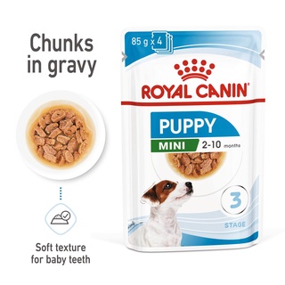 [4ซอง]อาหารลูกสุนัข พันธุ์เล็ก ชนิดเปียก (MINI PUPPY GRAVY) 4X85G