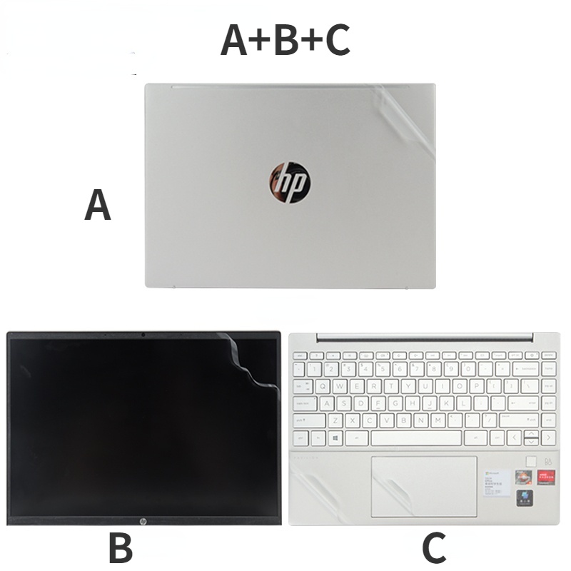 สติกเกอร์ใส-ผิวด้าน-14-นิ้ว-15-6-นิ้ว-13-นิ้ว-สําหรับแล็ปท็อป-hp-pavilion-14s-14-dv-14-ec-14-dy-victus-7-8-16-c-16-e-16-d-15-ek-pavilion-aero-13-14s-fq-14