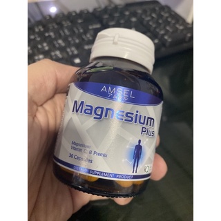 ภาพขนาดย่อของภาพหน้าปกสินค้าAmsel Magnesium Plus 30Capsule แอมเซล แมกนีเซียม พลัส 30แคปซูล จากร้าน vitaminthailand บน Shopee ภาพที่ 4