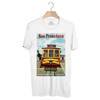 BP127 เสื้อยืด Retro City : San Francisco