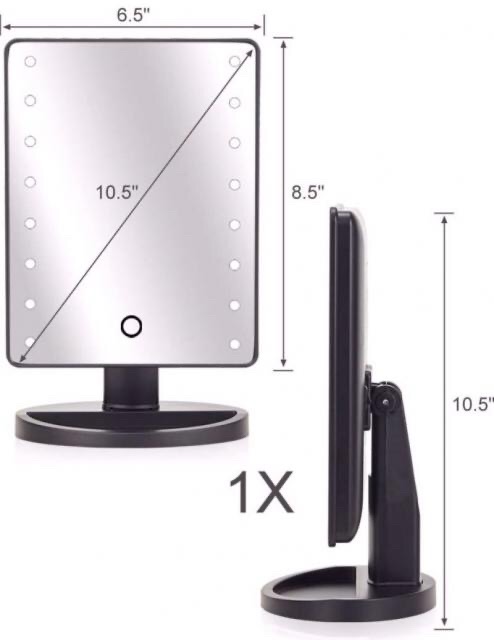 กระจกแต่งหน้า-ไฟ-led-ง่ายแค่สัมผัส-touch-screen-ปรับได้-180-องศา