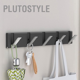 Plutostyle ตะขอแขวนเสื้อโค้ท แบบอลูมิเนียม พับได้ ประหยัดพื้นที่ สําหรับติดผนังบ้าน