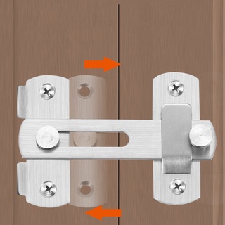 Door Latch Stainless Steel Hasp Latch Lock Sliding Door lock for Fitting Room for Bathroom