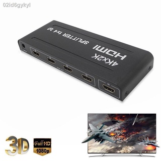 Full HD 1080P 1.4V HDMI 1X4 HDMI Splitter 1 In 4 Out HDMI Video Audio Converter Support 4kx2k 3D,CEC For HDTV With Power