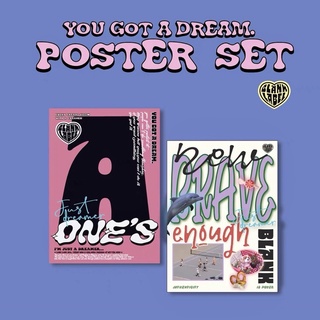 BlankLabel🚀 You got a dream poster set - โปสเตอร์ โปสเตอร์แต่งห้อง สไตล์เกาหลี โปสเตอร์วินเทจ โปสการ์ดตกแต่ง