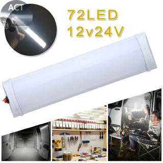 ไฟอ่านหนังสือ LED 12V 24V 12W72 สําหรับติดหลังคารถยนต์