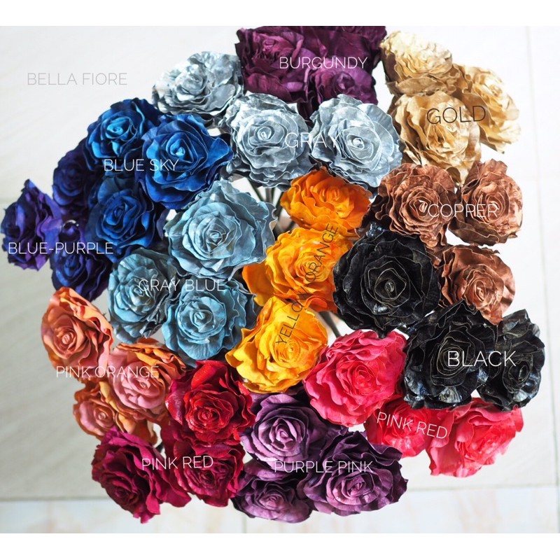 ช่อยิปโซดอกกุหลาบ-ชบาดอยสีสันสดใสมีให้เลือกมากกว่า-24สี
