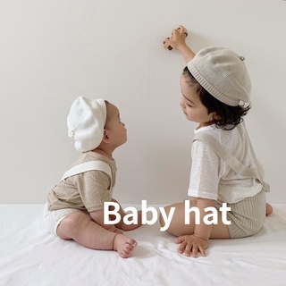หมวกเบเร่ต์ ผ้าถัก ลายจิตรกร สไตล์เกาหลี แฟชั่นฤดูหนาว สําหรับเด็กผู้หญิง อายุ 1-5 ปี