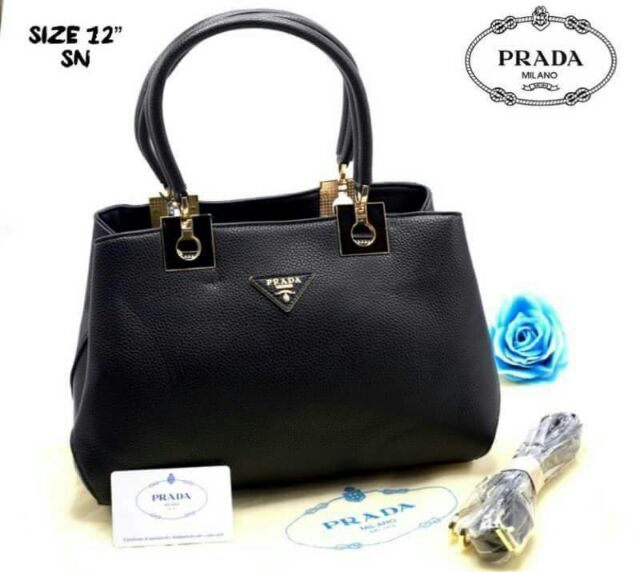 กระเป๋าแบรนด์เนม-prada-เกรด-พรีเมี่ยม-size-12-นิ้ว