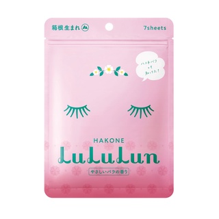 (ซอง 7 แผ่น) LuLuLun Premium Hakone Rose Face mask ลูลูลูน แผ่นมาส์กหน้า สูตรผิวใส อมชมพู เปล่งประกาย กุหลาบ เมืองฮาโคเน่