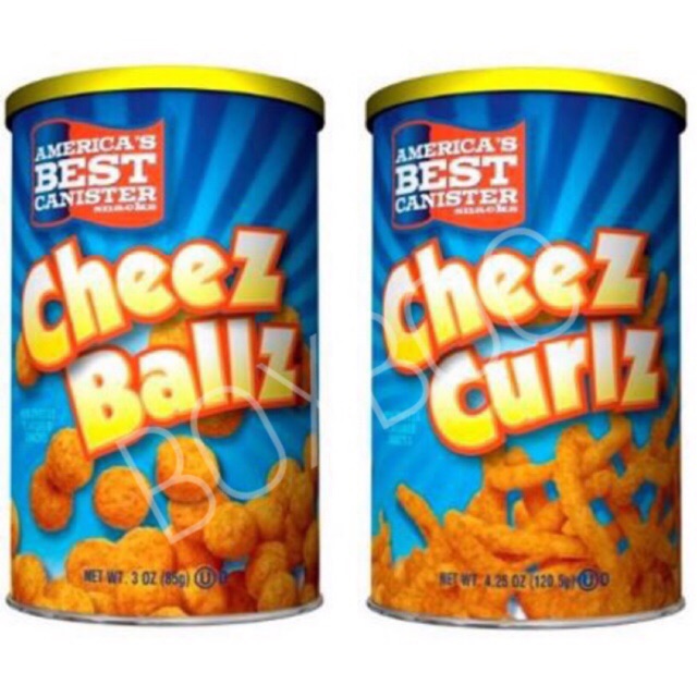 (Cheese ballz / Cheese Curlz / Pizza Ballz) America's Best Canister ...