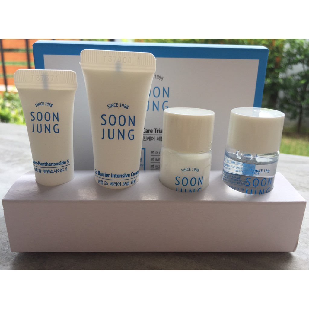 Etude House Soon Jung Skin Care Trial Kit Set (4Items) Shopee Thailand