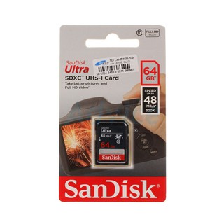 SD Card 64GB Sandisk Ultra (SDHC, Class 10) 48MB/s