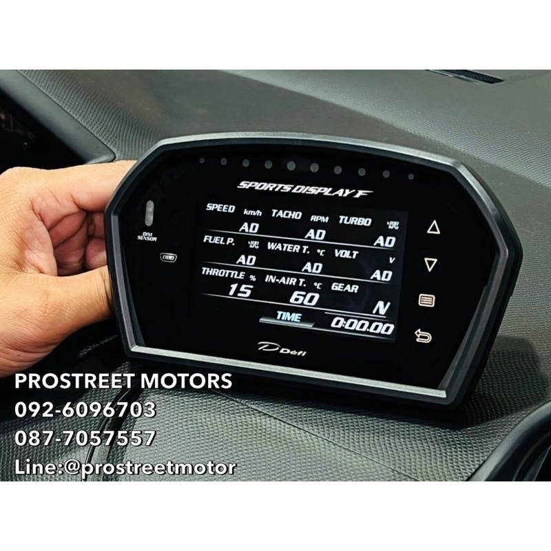 จอ แสดงผล Advance Unit Defi Sports Display F DSDF OBD Set Boost