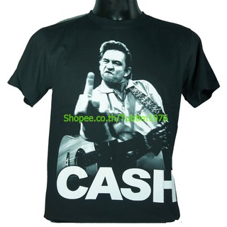 เสื้อวง Johnny Cash เสื้อยืดแฟชั่นวงดนตรี เสื้อวินเทจ จอห์นนี แคช JNC1114