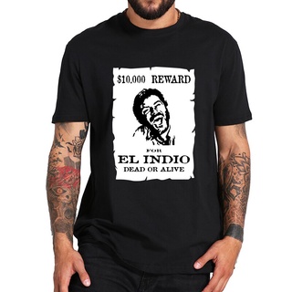 พร้อมส่ง เสื้อยืดแขนสั้น คอกลม พิมพ์ลาย The Good The Bad And The Ugly El IndioS Red Post American Western Movie หลากสี