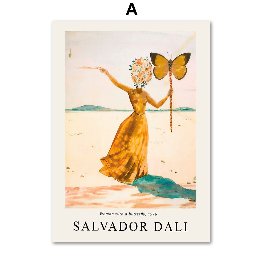 salvador-dali-surrealism-cubism-ภาพโปสเตอร์บนผ้าใบ-สไตล์นอร์ดิก-สําหรับตกแต่งผนังบ้าน-ห้องนั่งเล่น