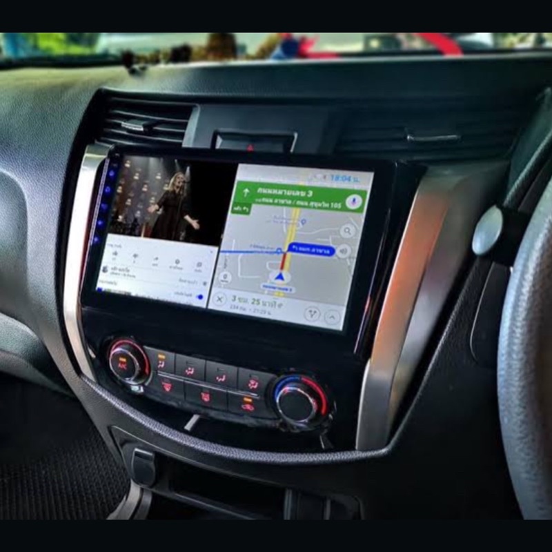 จอแอนดรอยด์-จอandroidติดรถยนต์-จอขนาด-10-ตรงรุ่น-nissan-navara-np300-2014-2018-android-10-ram-2gb-rom-32gb-จอกระจก-ips