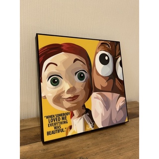 Jessie #toystory กรอบรูป ตกแต่งห้อง ตกแต่งบ้าน มีที่แขวนพร้อมติดตั้งขึ้นผนัง