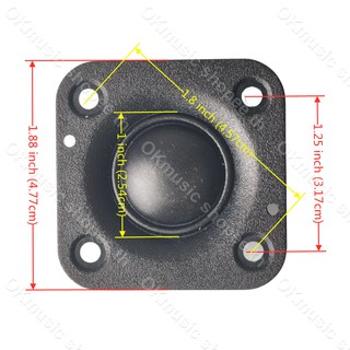 ภาพขนาดย่อของภาพหน้าปกสินค้าHK 2 นิ้ว 4 20W ลำโพงเสียงแหลม สี่เหลี่ยม แม่เหล็กนีโอไดเมียม ทวิตเตอร์เสียงแหลม 2 นิ้ว ​ดอกแหลม2นิ้ว ดอก2นิ้ว tweeter จากร้าน okmusic บน Shopee