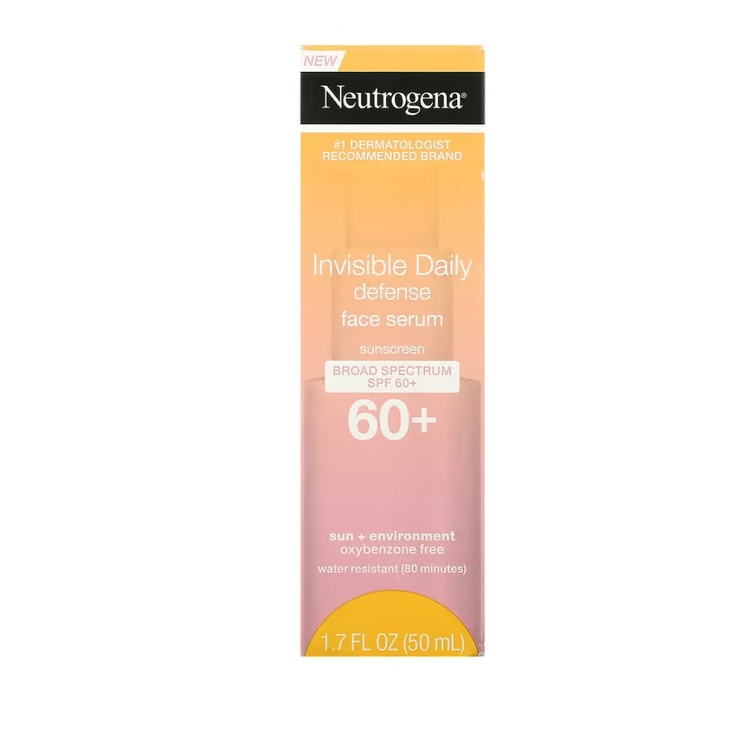 Neutrogena, Invisible Daily Defense Sunscreen Face Serum SPF 60+ 1.7 fl ...