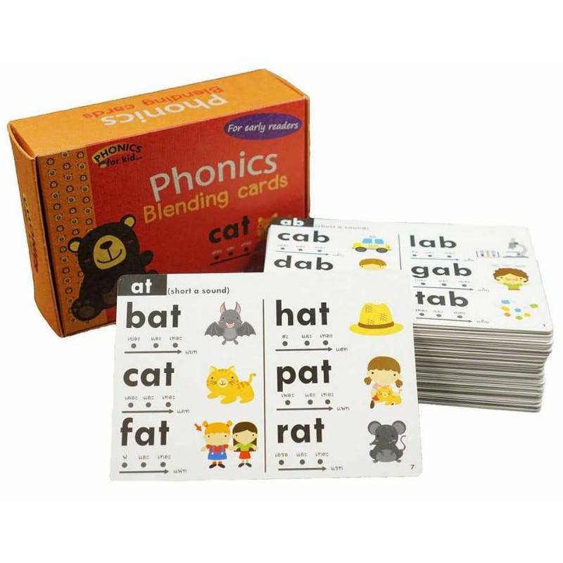 การ์ดหัดอ่านโฟนิค-phonics-blending-cards-การ์ดฝึกอ่านโฟนิค-vanda-learning