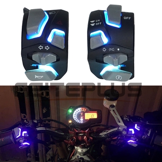 Smax Force 155 ชุดสวิตช์ไฟ LED เรืองแสง 6-in-1 เฟส 6 เฟส 5 ไฟสัญญาณเตือน สําหรับรถยนต์ Honda Yamaha