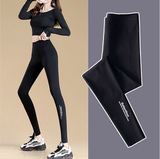 High Waist Sports Leggings women wear tight black Yoga Pants