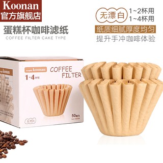 Koonan KN-185W Filter Paper กระดาษกรองกาแฟดริปรูปถ้วยเค้ก