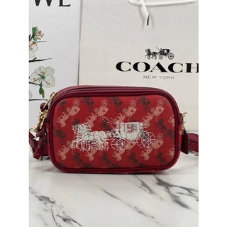 Coach  CROSSBODY POUCH WITH HORSE AND CARRIAGE PRINT (COACH F84639)