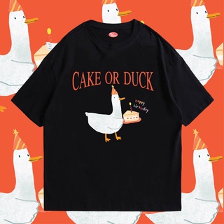 (🔥พร้อมส่ง🔥) เสื้อ DUCK OR CAKE ผ้าCotton 100% ผ้านุ่มพรีเมี่ยมมากๆ มีสามสี ส่งไววันต่อวันจ้า