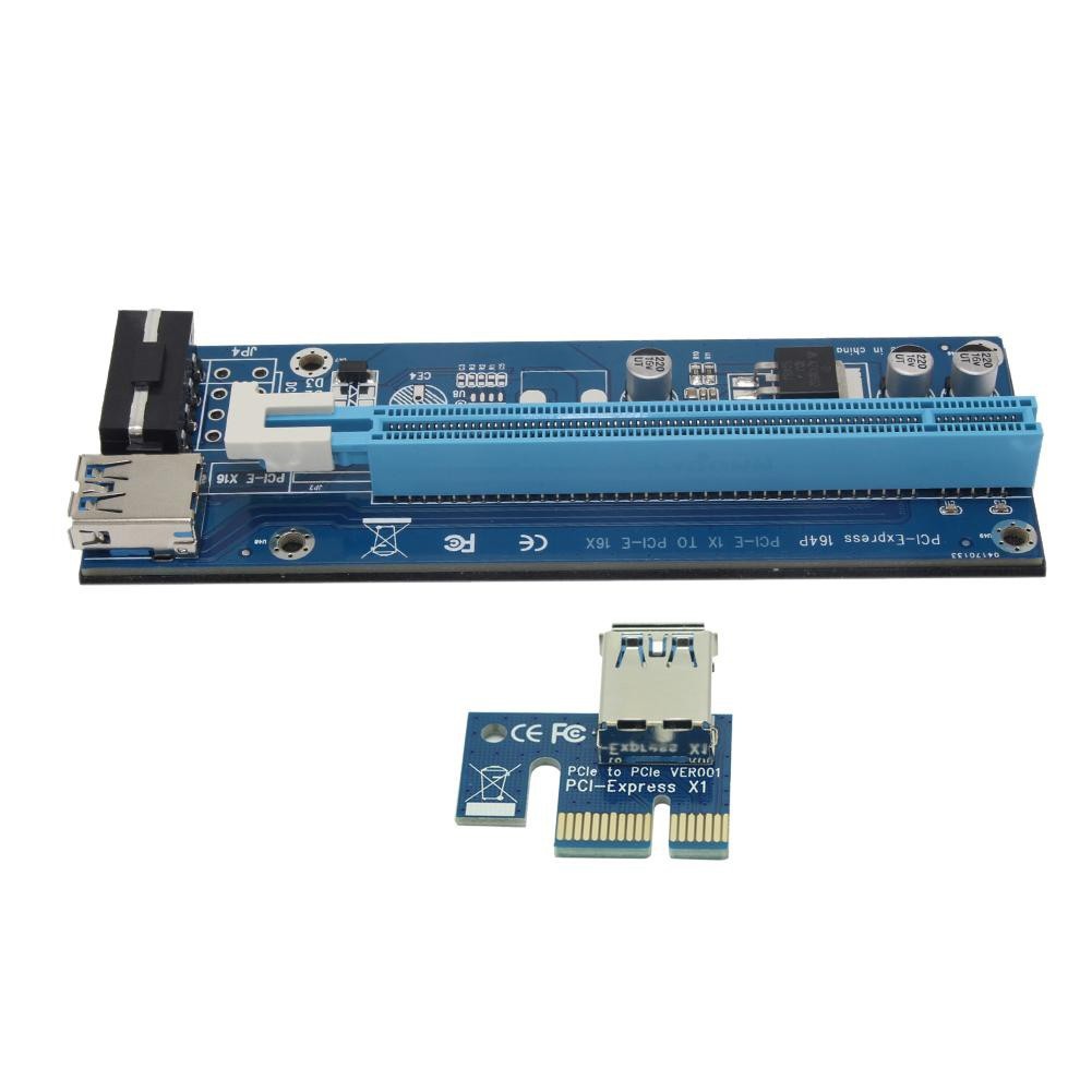 ภาพสินค้าCard PCI Express 16x Riser (ไรเซอร์) PC1014 4P Molex/6 Pin จากร้าน it.2u บน Shopee ภาพที่ 4