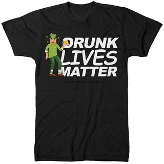 เสื้อยืดพิมพ์ลายแฟชั่น เสื้อยืด พิมพ์ลาย Drunk Lives Matter St Patricks Day Leprechaun Beer สําหรับผู้ชาย ผู้หญิง JA74