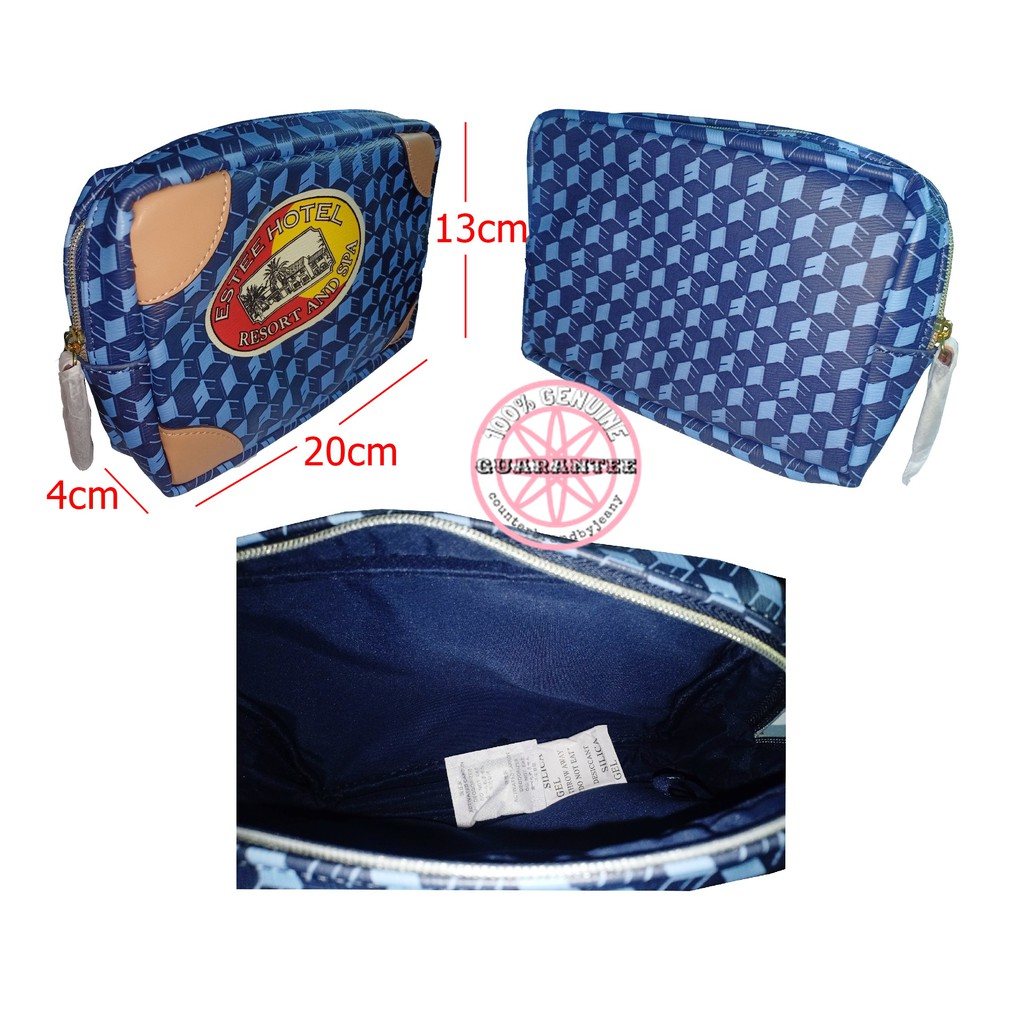 กระเป๋าเครื่องสำอาง-estee-lauder-estee-hotel-resort-and-spa-dark-blue-pouch