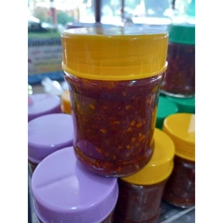 น้ำพริกเผาตาแดง(ฝาเหลือง)(วัดพิกุลทอง จ.สิงห์บุรี) photo
