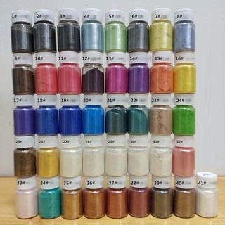 ภาพหน้าปกสินค้าBoom✿ 41Color Pearlescent Mica Powder Epoxy Resin Dye Pearl Pigment Jewelry Making 10g ที่เกี่ยวข้อง