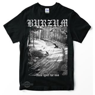 เสื้อยืด พิมพ์ลาย burzum 4 HVIS LYSET TAR OSS พรีเมี่ยม สีดําเข้ม สไตล์นอร์เวย์สามารถปรับแต่งได้