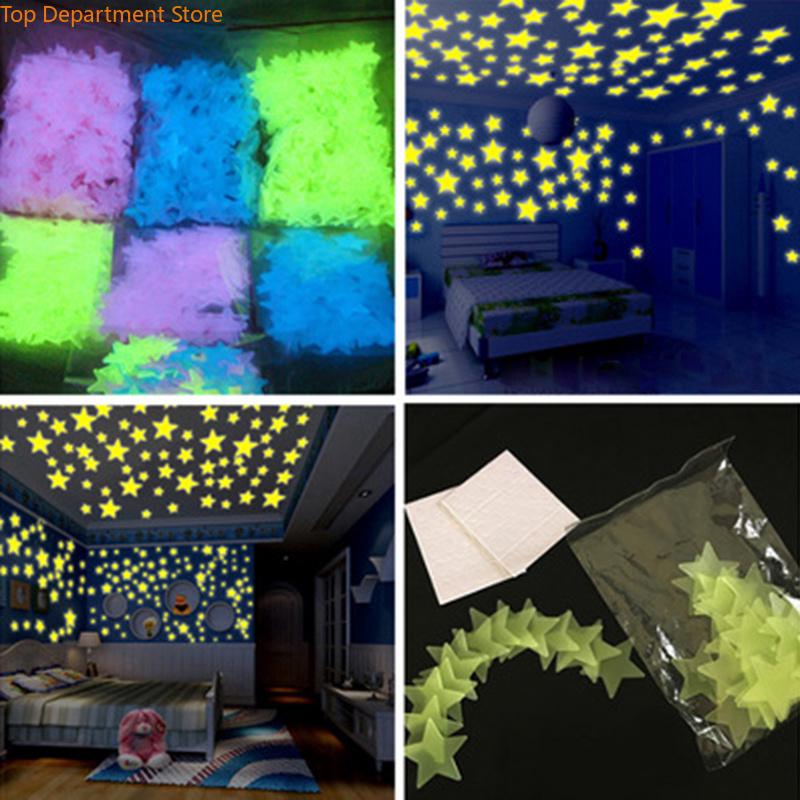ภาพหน้าปกสินค้า【 xjing 】สติกเกอร์ รูปดาวเรืองแสง 3D สำหรับตกแต่งบ้าน ที่เกี่ยวข้อง