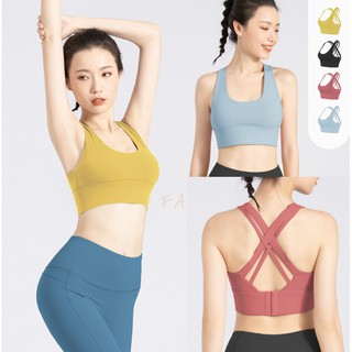 ภาพหน้าปกสินค้าEVE-YOGA-616 Lulu Sport Bra ♥มีฟองน้ำ♥ปรับได้ 3 ขนาด♥เว้าหลังทรงสวย♥ใส่กระชับ สปอร์บราฟิตเนส สปอร์บราออกกำลังกาย ที่เกี่ยวข้อง