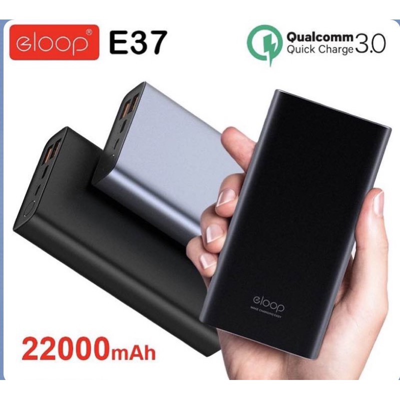 eloop-e37-22-000-mah-qc-pd-แบตสำรองอีลูปของแท้-ประกัน-1-ปี