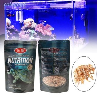 COLO  250ml/bag Shrimp Dry Feed  Water Turtle Brazilian Tortoise Turtles Food  Calcium Supplement Fish Tank Freshwater Dried Shrimps