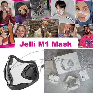 สินค้า Jelli M1 Mask - หน้ากากใส 3D ป้องกันหมอก คุณภาพสูง PC หน้ากากใส หน้ากากภาษาปาก -Jelli M1 Mask [YA]