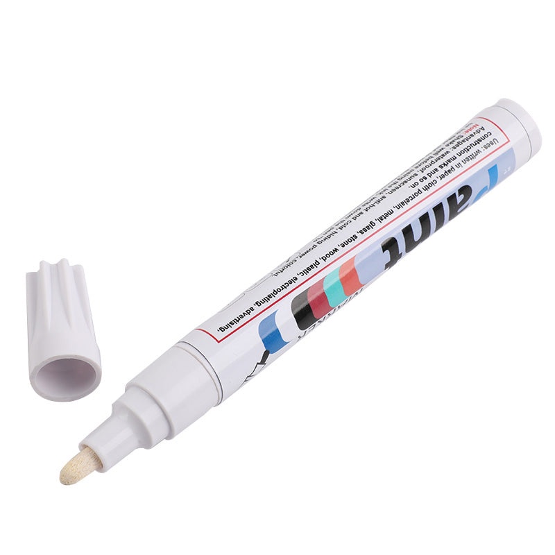 ปากกาเขียนยางรถยนต์-มอเตอร์ไซค์-สีขาว-ติดทน-กันน้ำ-carsun-tire-marker-beauty-pen-c6119