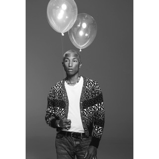 โปสเตอร์ Pharrell Williams ฟาร์เรลล์ วิลเลียม แร็ปเปอร์ Rapper Hiphop ฮิปฮอป Hip hop Music Poster ตกแต่งบ้าน ของขวัญ