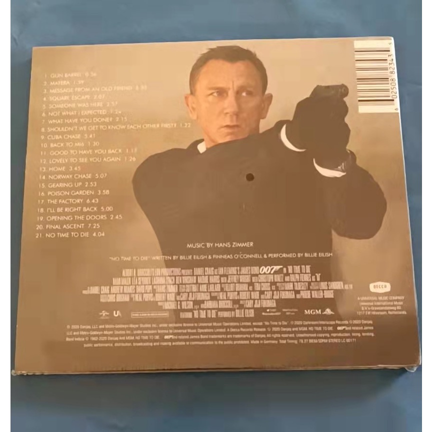 แผ่น-cd-เพลงบูติก-007-no-time-to-die-movie-original-soundtrack-ost-brand-new-unopened